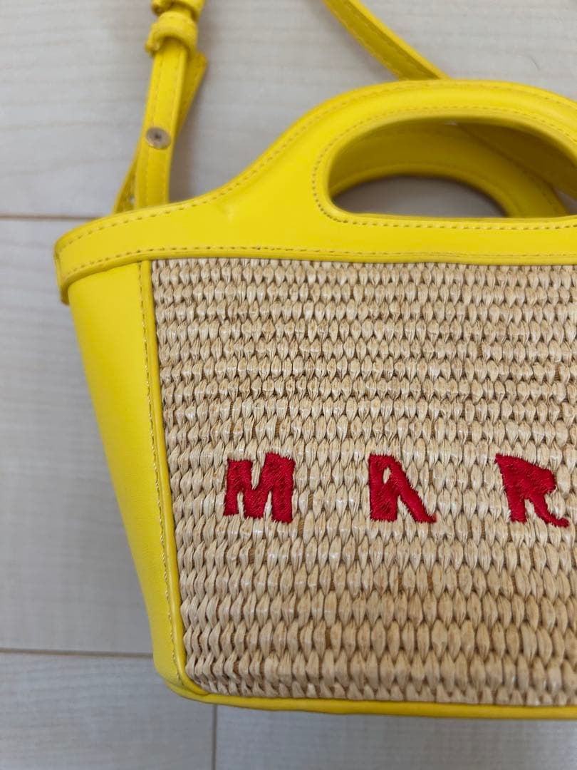 MARNI イエロー かごバッグ