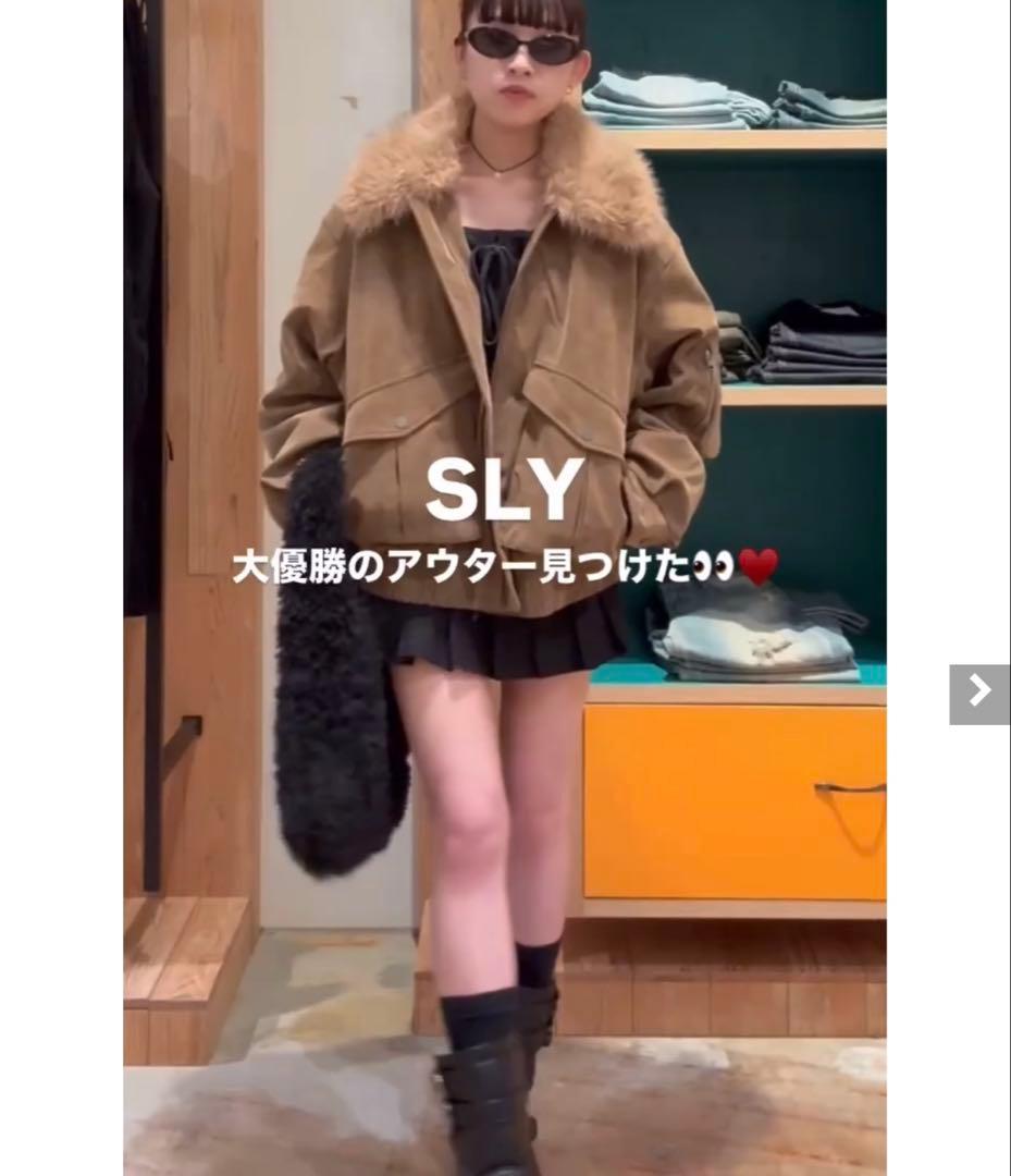 《即完売品》SLY WASHED PUFFER ブルゾン⭐︎ベージュ⭐︎スライ新品