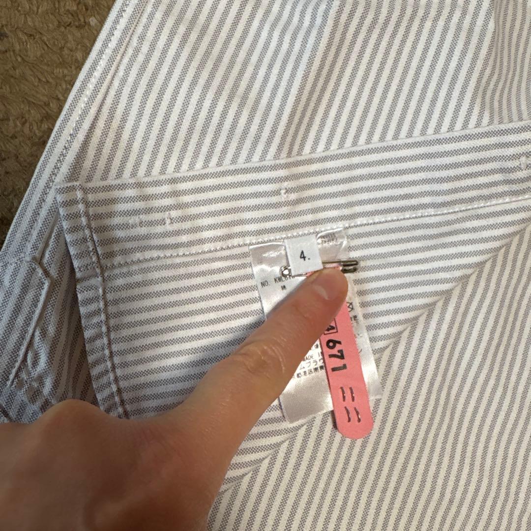 THOM BROWNE ストライプ長袖シャツ　2枚セット