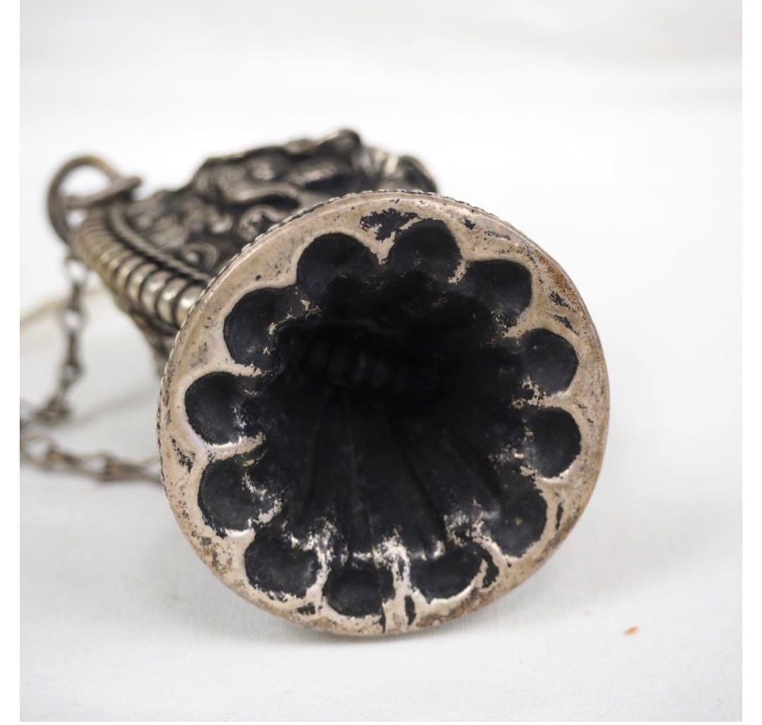 gang送料無料　時代唐物　細密龍文彫刻銀細工鼻煙壷　中国古玩