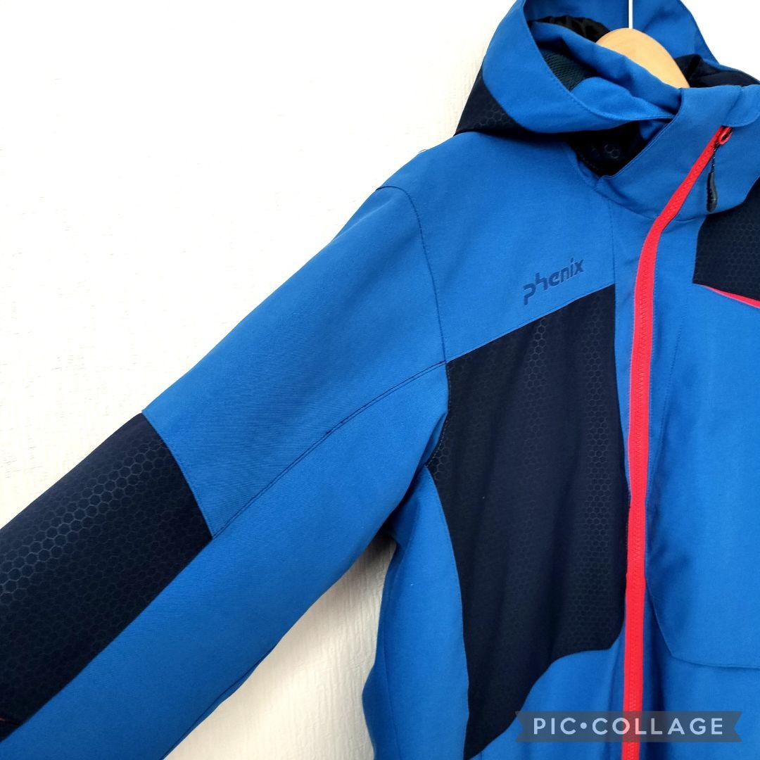 極美品 PHENIX フェニックス スキーウェア 上下 160 青×赤 ジュニア