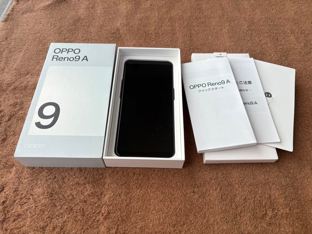 OPPO Reno9 A ブラック 本体 取扱説明書付き