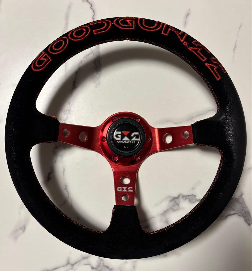 GOODGUN オリジナルステアリング レッド ハンドル本体