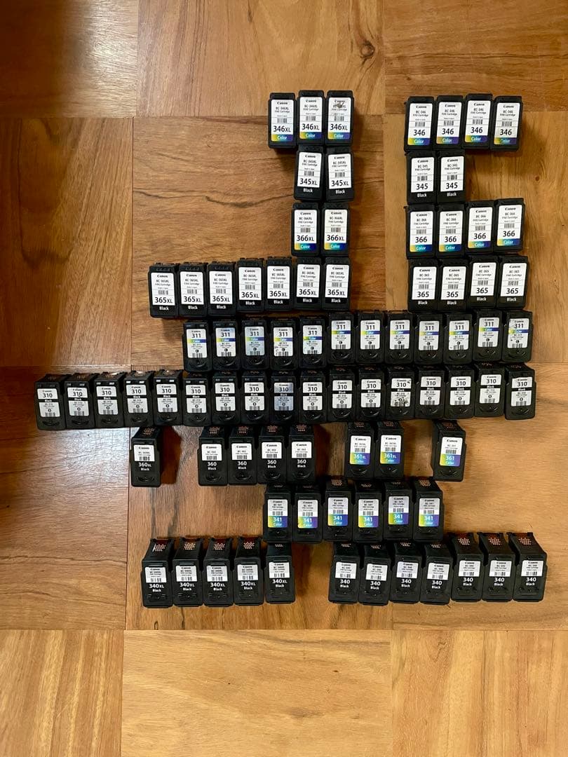 Canon BC-310等 使用済みインク 83個セット