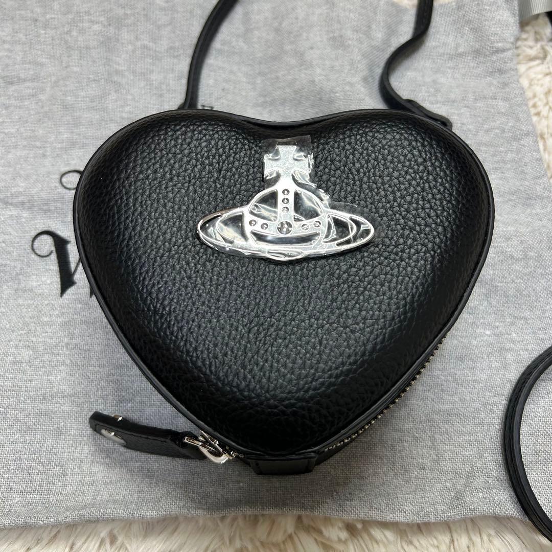 極美品✨ヴィヴィアンウエストウッド　ルイーズハート ショルダーバッグ オーブ 黒