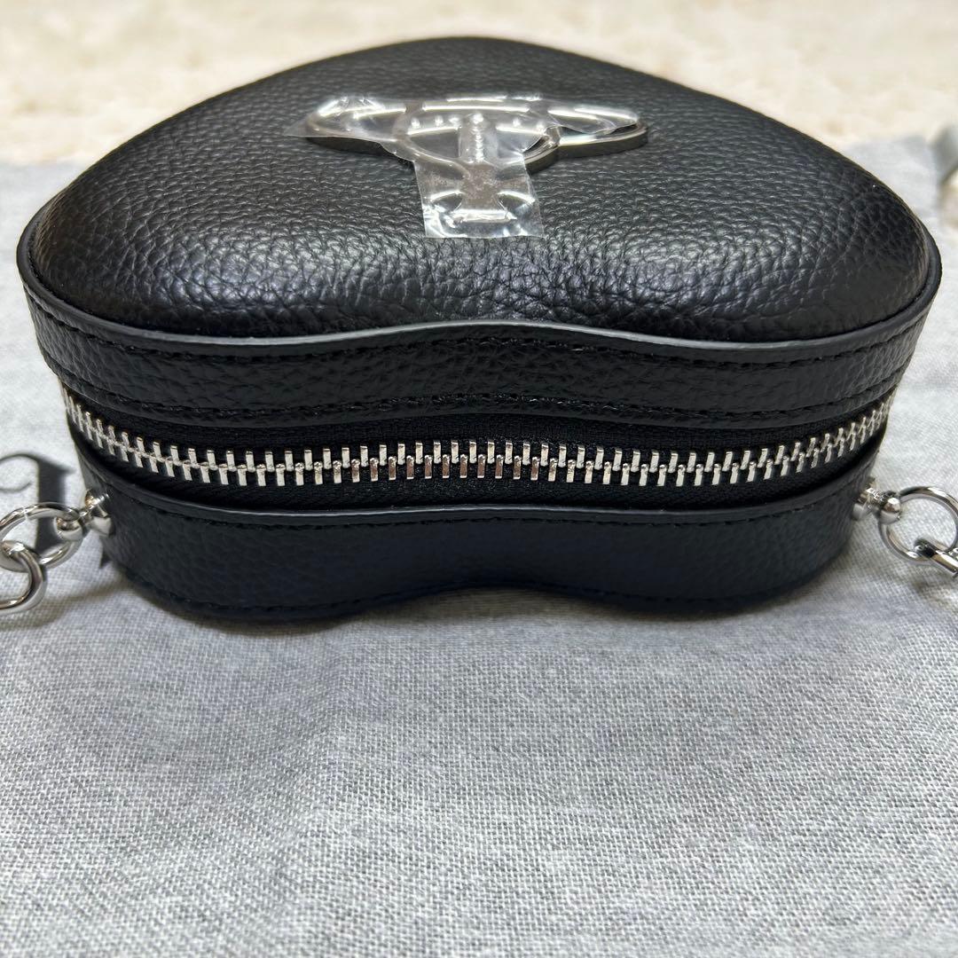 極美品✨ヴィヴィアンウエストウッド　ルイーズハート ショルダーバッグ オーブ 黒