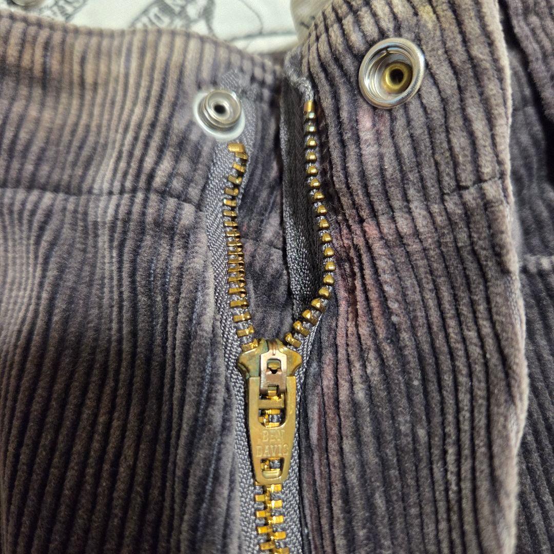 ​【鬼フェード】BEN DAVIS ゴリラカット 太畝コーデュロイ ワイドパンツ