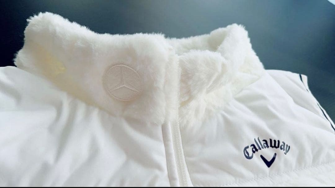 【美品】Callaway ベスト ホワイトLサイズ　キルティング