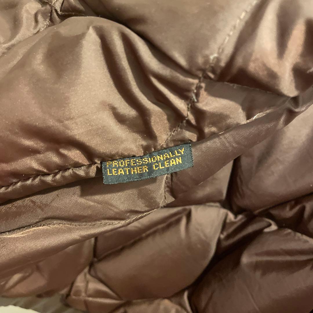 最終値下げ！80' Eddie Bauer レザーダウンベスト黒タグ