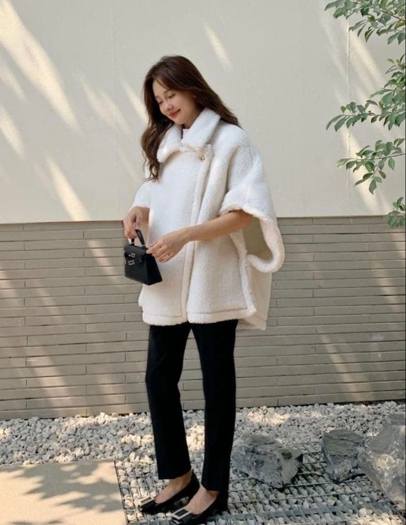 バースデーバッシュ　ポンチョコート　ボアコート