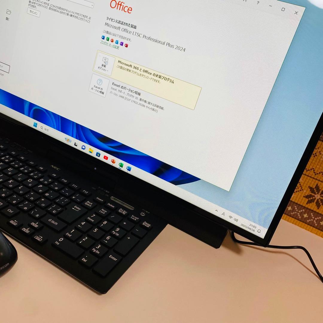 Y602 NECデスクトップcore i5メモリ8G 1TB大容量 Win11