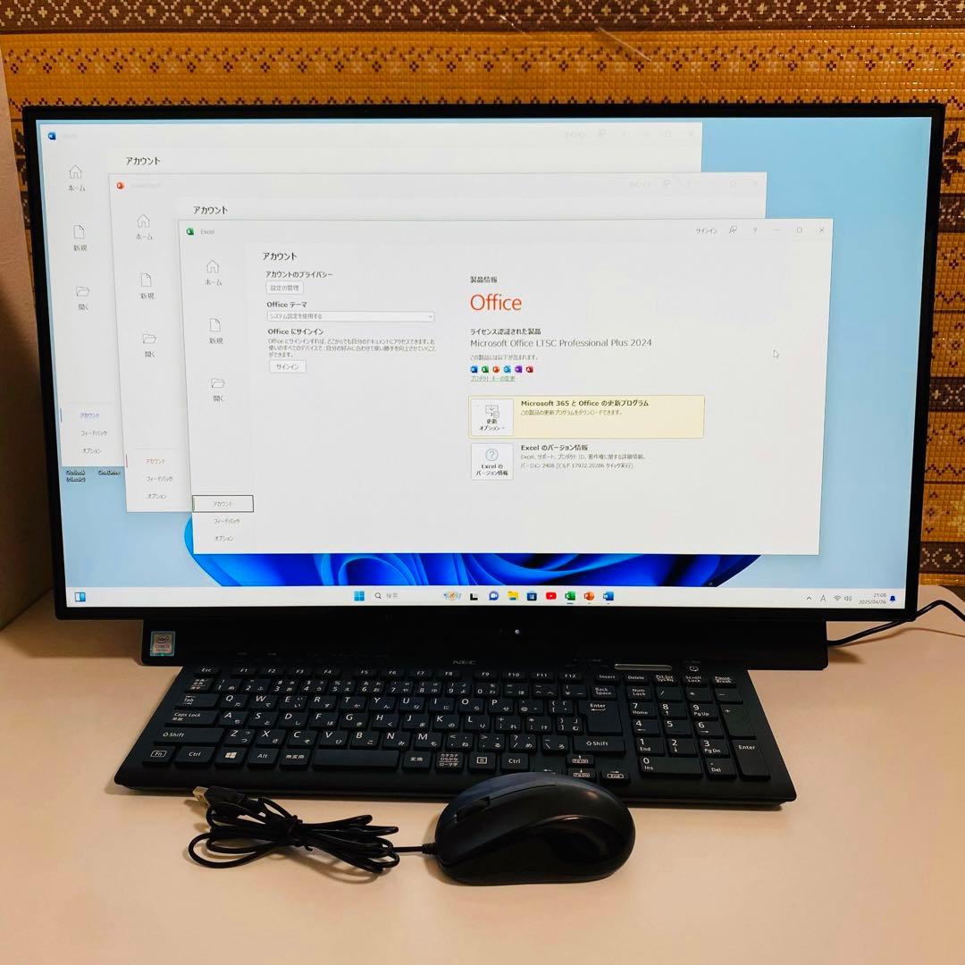 Y602 NECデスクトップcore i5メモリ8G 1TB大容量 Win11
