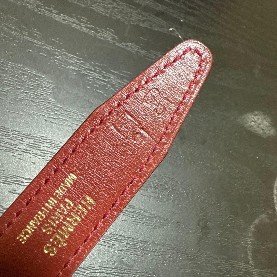 HERMES エルメス　ミニコンスタンスリバーシブルベルト65 ゴールド　美品