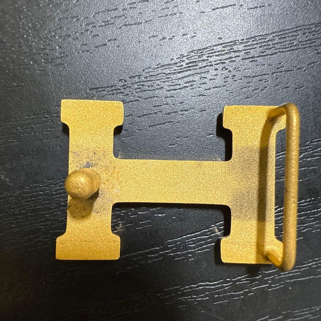 HERMES エルメス　ミニコンスタンスリバーシブルベルト65 ゴールド　美品