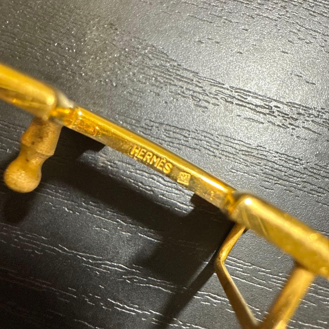 HERMES エルメス　ミニコンスタンスリバーシブルベルト65 ゴールド　美品