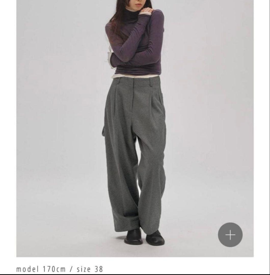 todayful Wool Painter Pants グレー 38