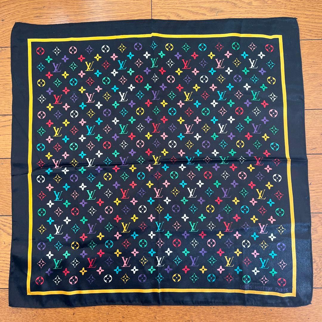 LOUIS VUITTON ルイヴィトン モノグラム ハンカチーフ シルク