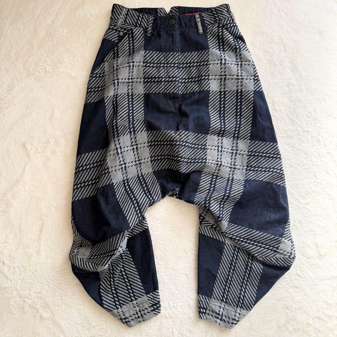 未使用級　ヴィヴィアンウェストウッド　サルエルパンツ　02 変形パンツ　チェック