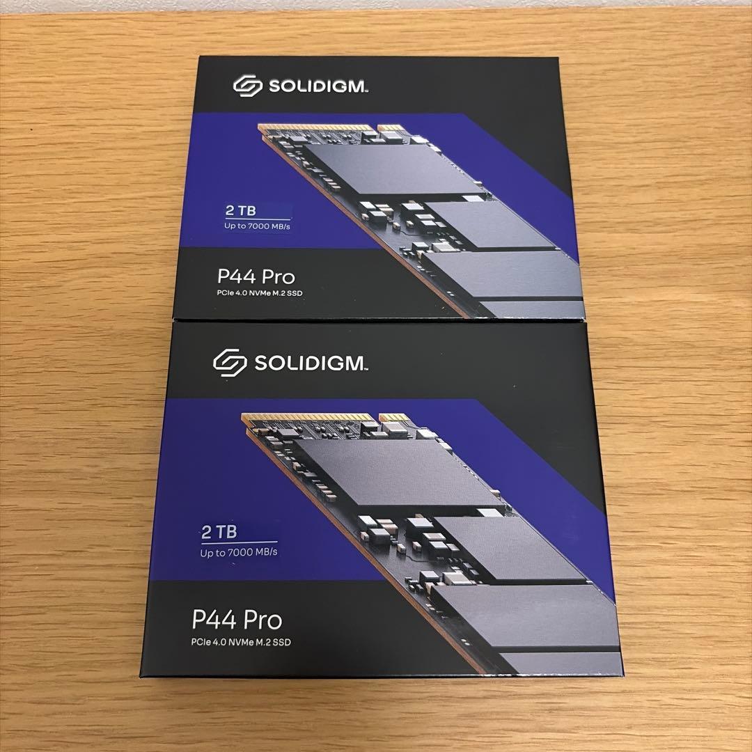 Solidigm P44 Pro (M.2 2280 2TB)新品未開封　2個