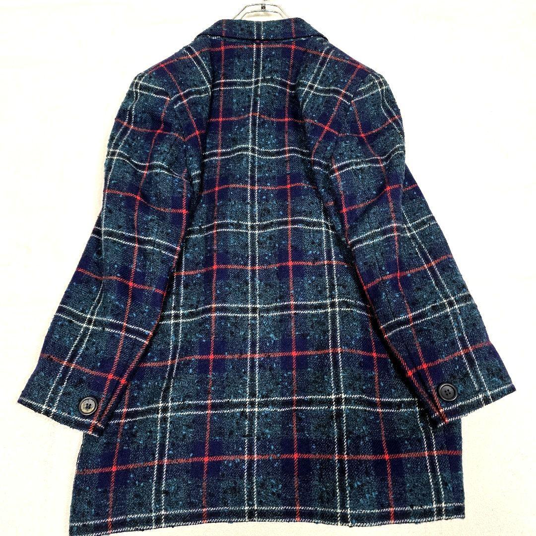 クリスチャンディオール テーラードジャケット ツイード マドラスチェック M