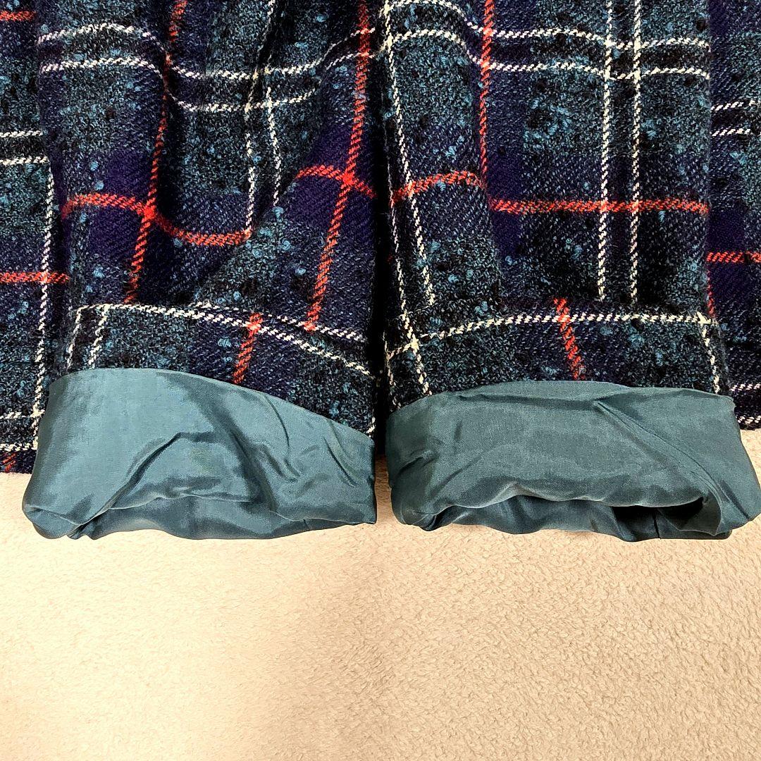 クリスチャンディオール テーラードジャケット ツイード マドラスチェック M