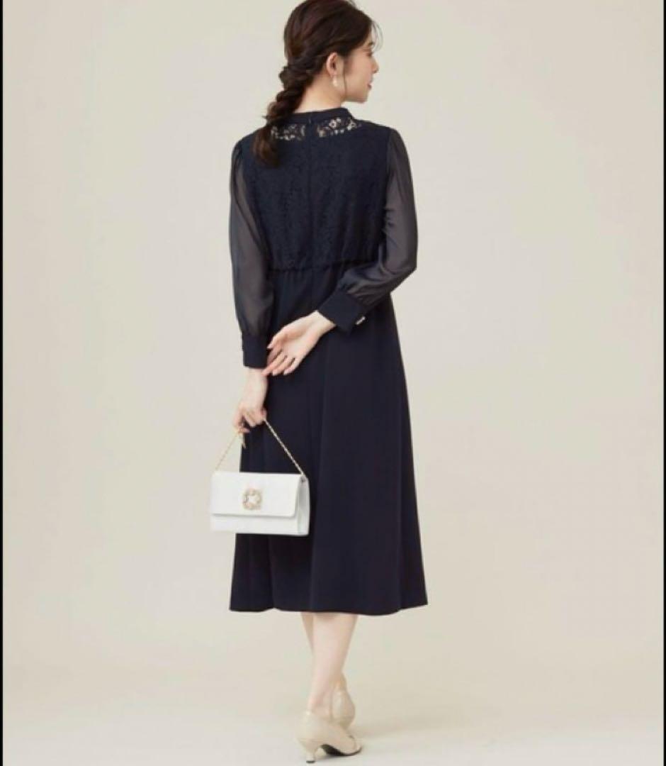 any sis ドレス　結婚式　二次会　ネイビー