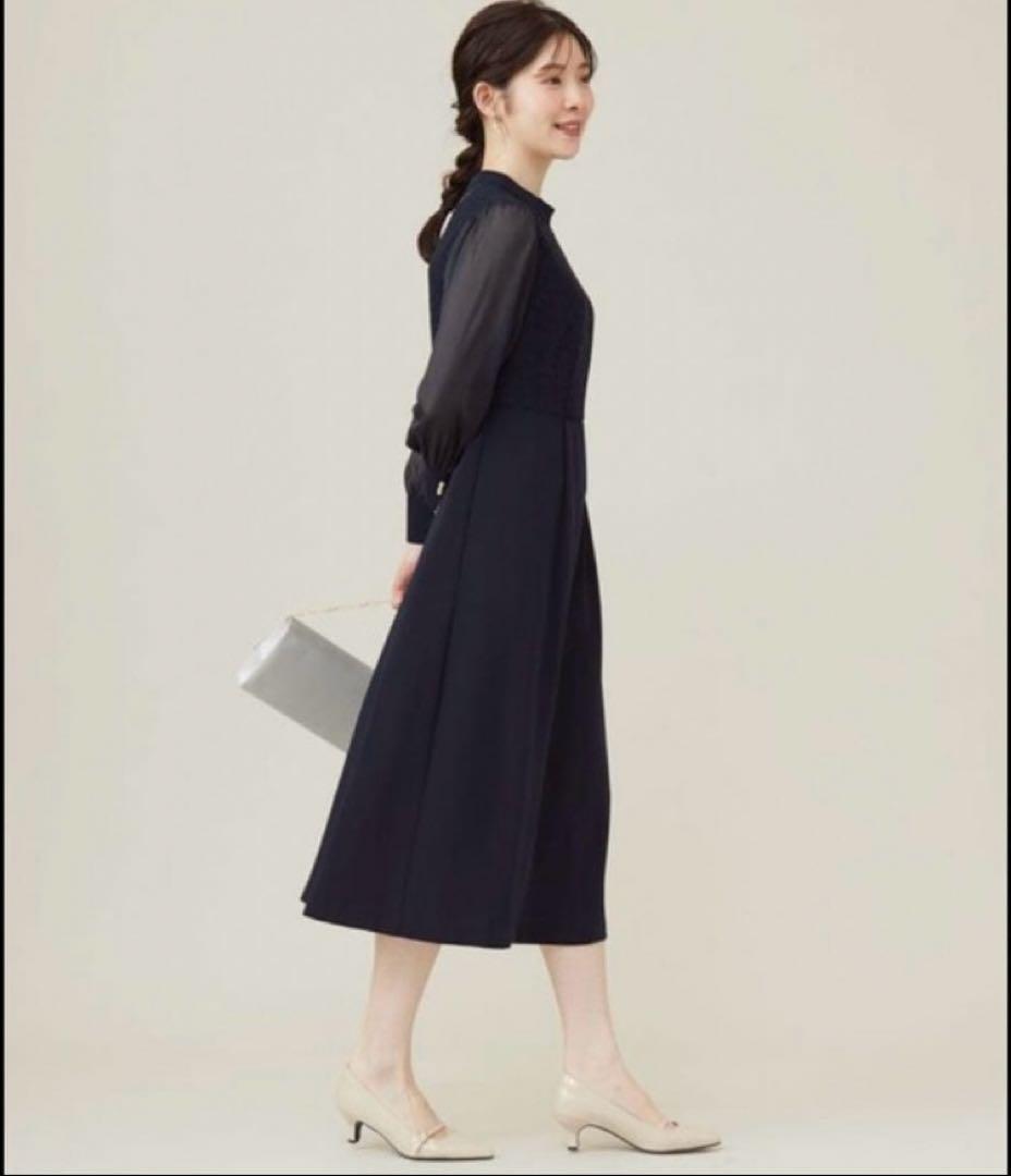 any sis ドレス　結婚式　二次会　ネイビー