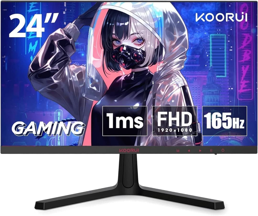 KOORUI ゲーミングモニター 24インチ165Hz FPS, RTS向け