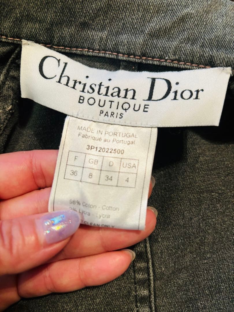 Dior グレー デニムジャケット