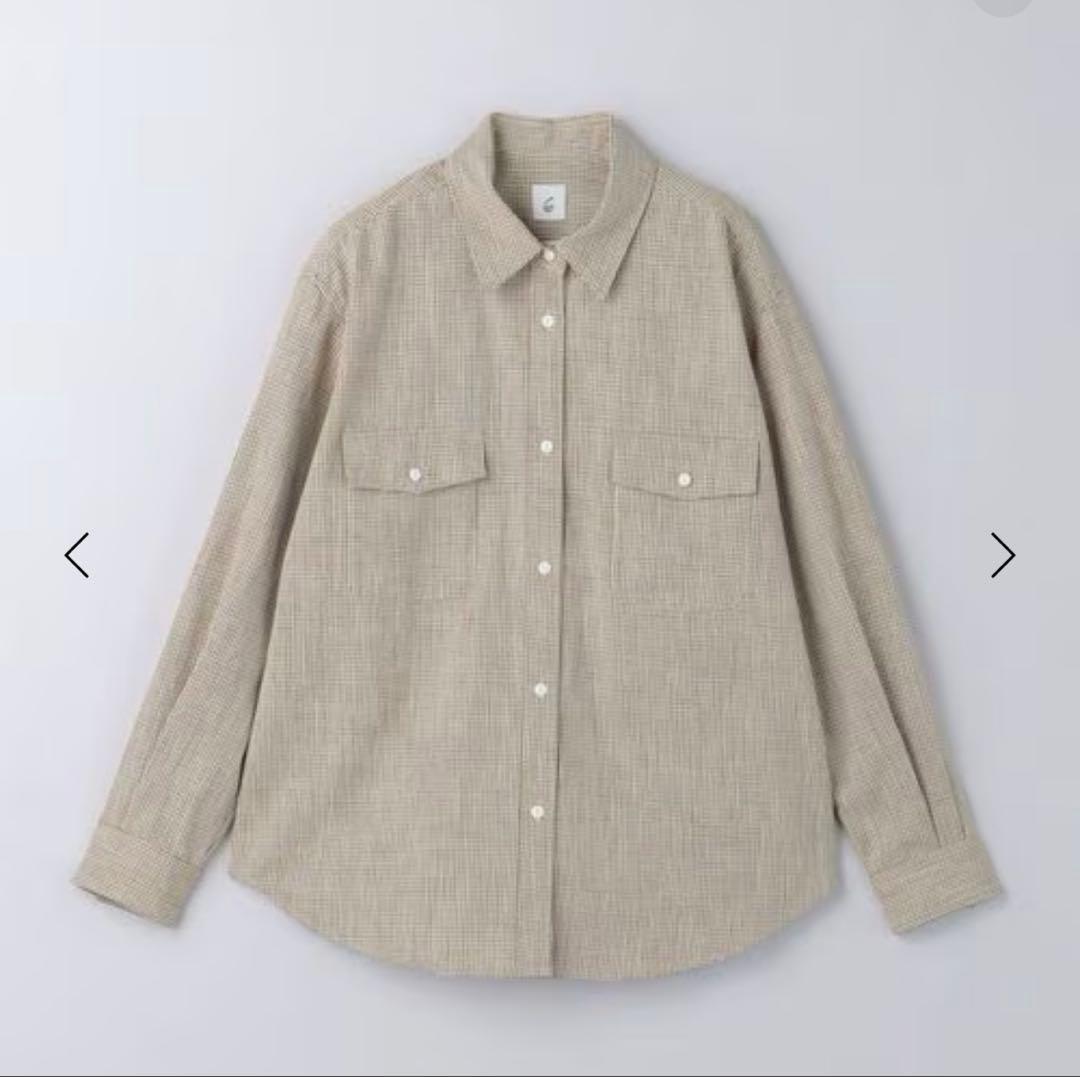 6 rokubeautyandyouth コットンチェックシャツ