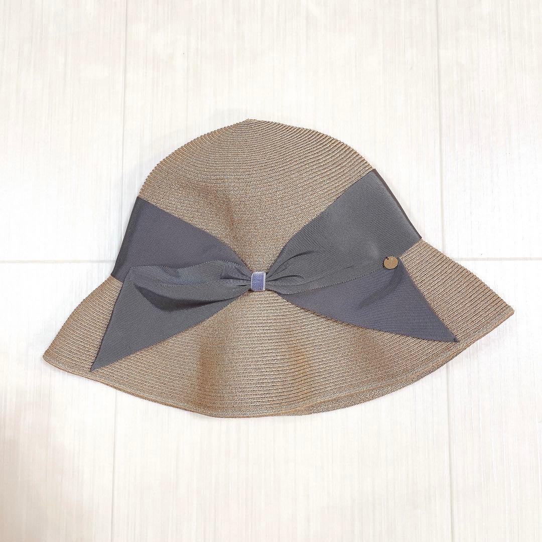 未使用タグ付き✨ アシーナニューヨーク ストローハット リボン 麦わら帽子