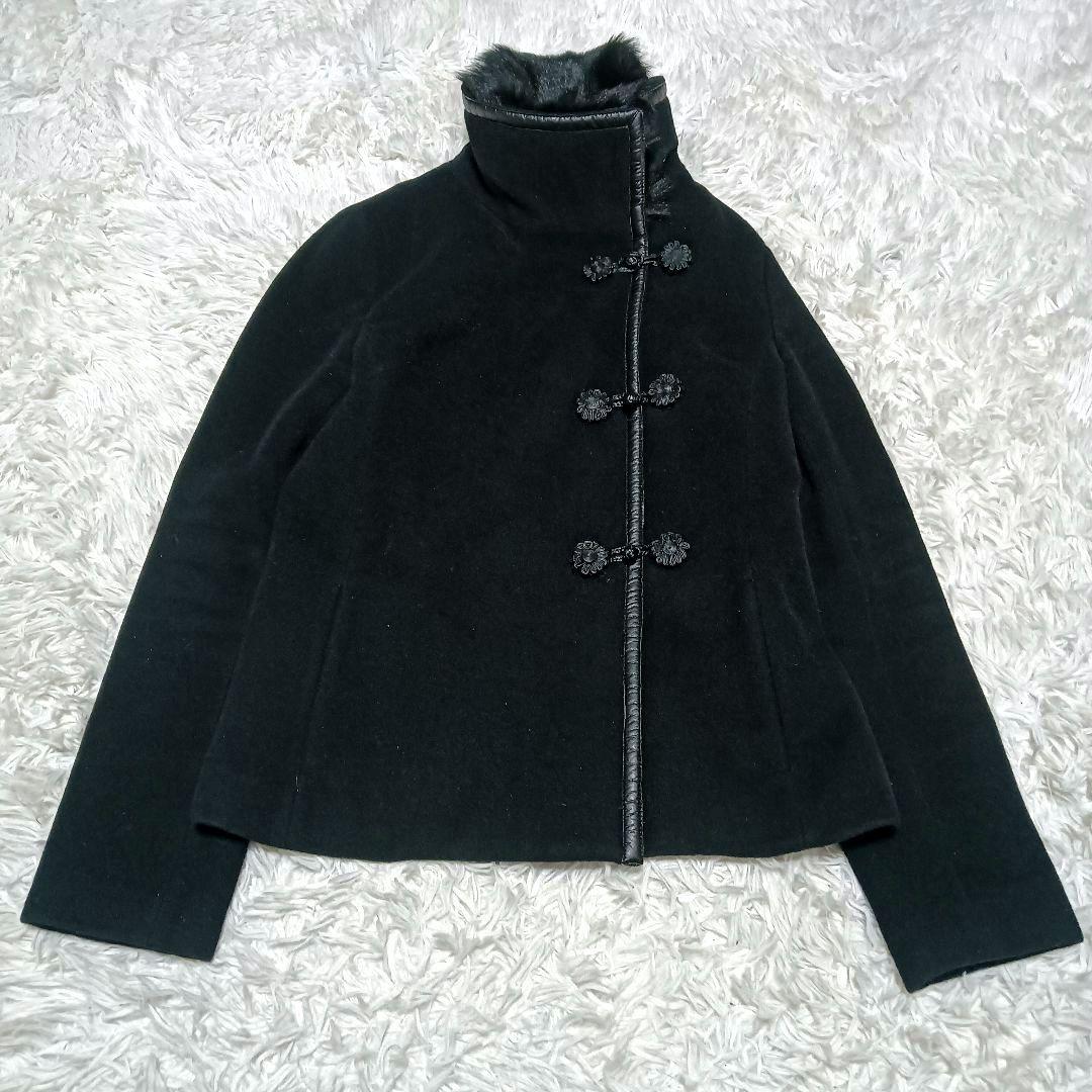 ヴィヴィアンタム　チャイナジャケット　ダッフルファー　ショートコート　アンゴラ混