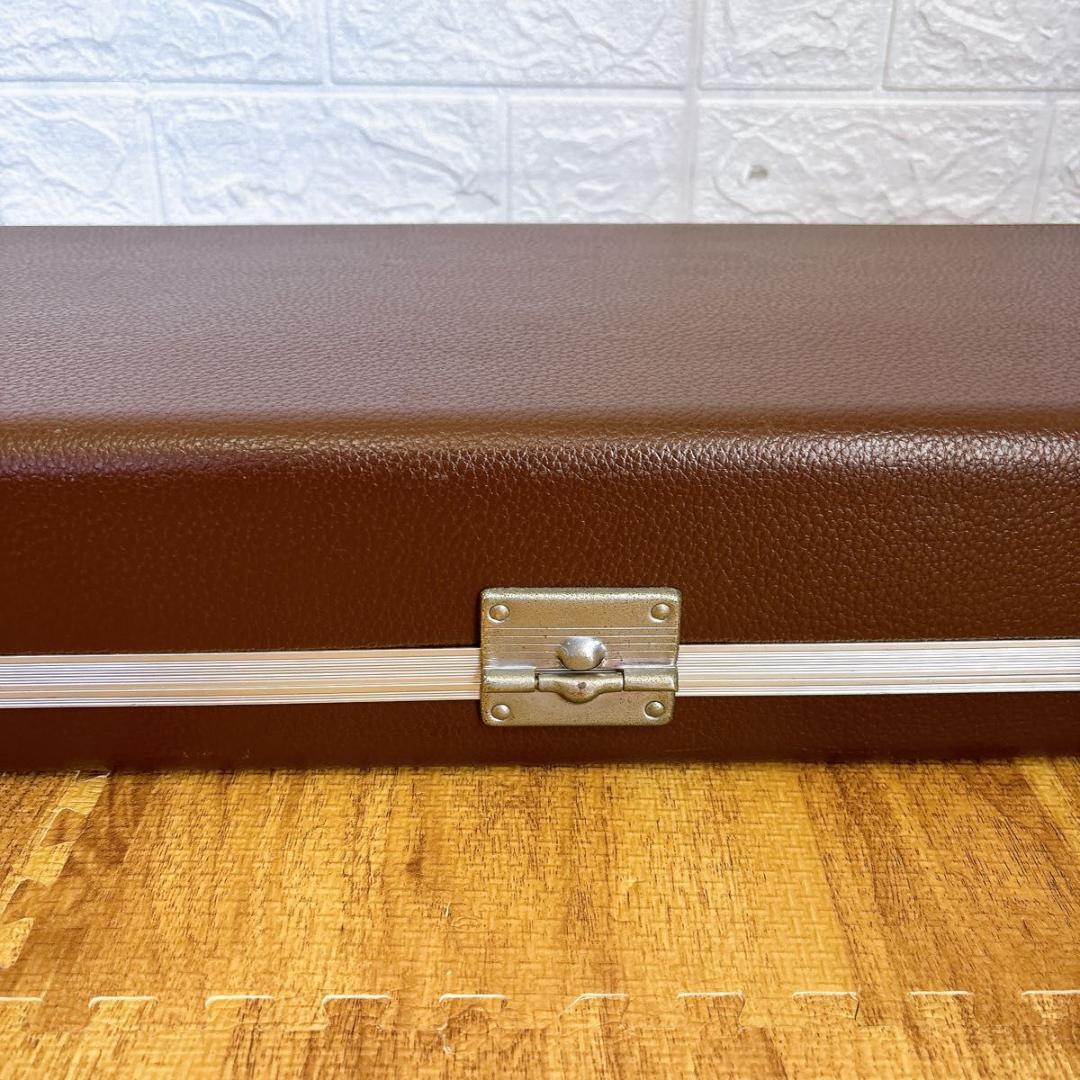 高級　三味線　専用　ハードケース　和楽器ケース　ハード　レザー調　ブラウン