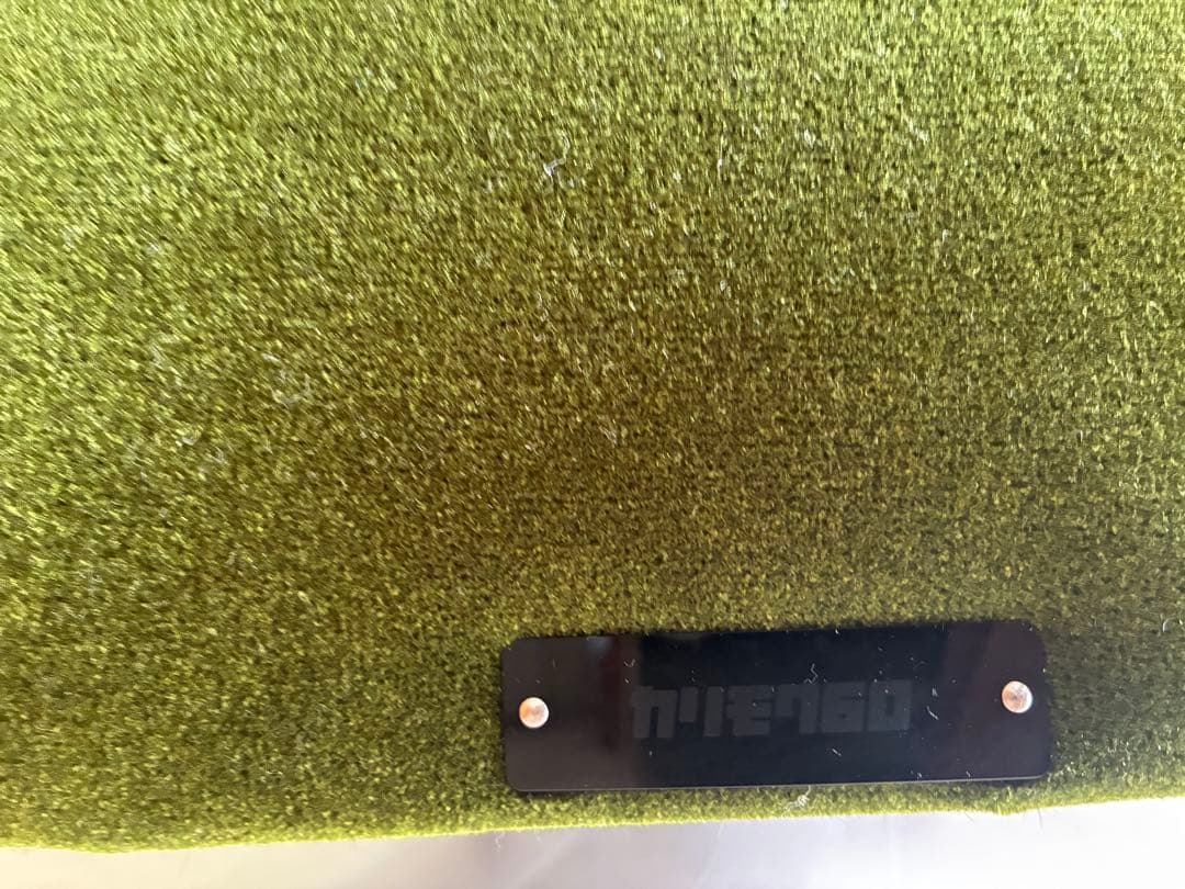 71シェベル様　カリモク60 ソファ 2シーター　2人掛け　モケットグリーン