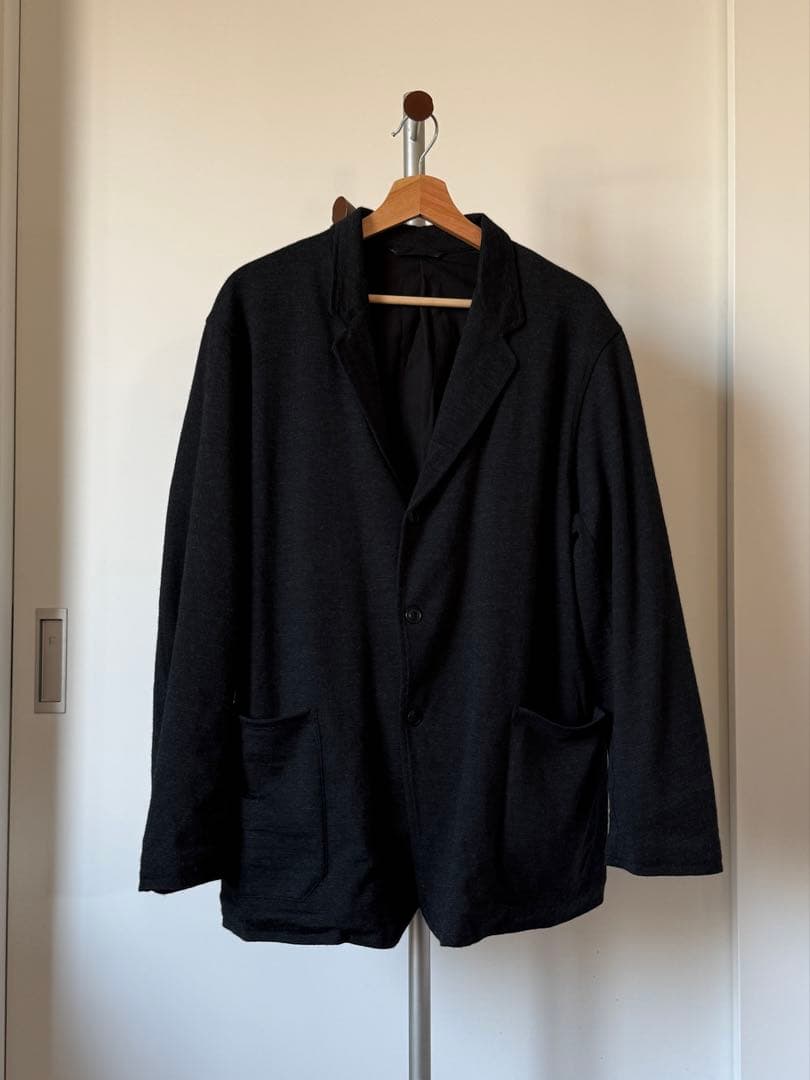 【COMOLI】25AWウールニットジャケット/テーパードパンツ セットアップ