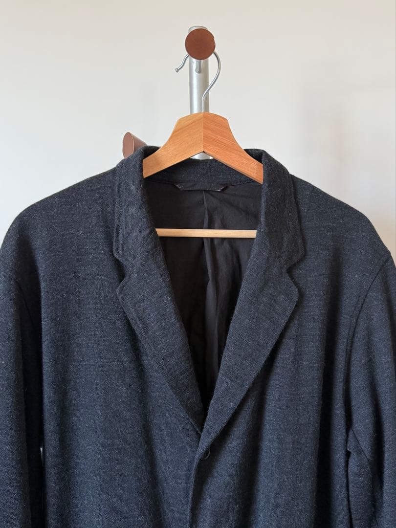【COMOLI】25AWウールニットジャケット/テーパードパンツ セットアップ