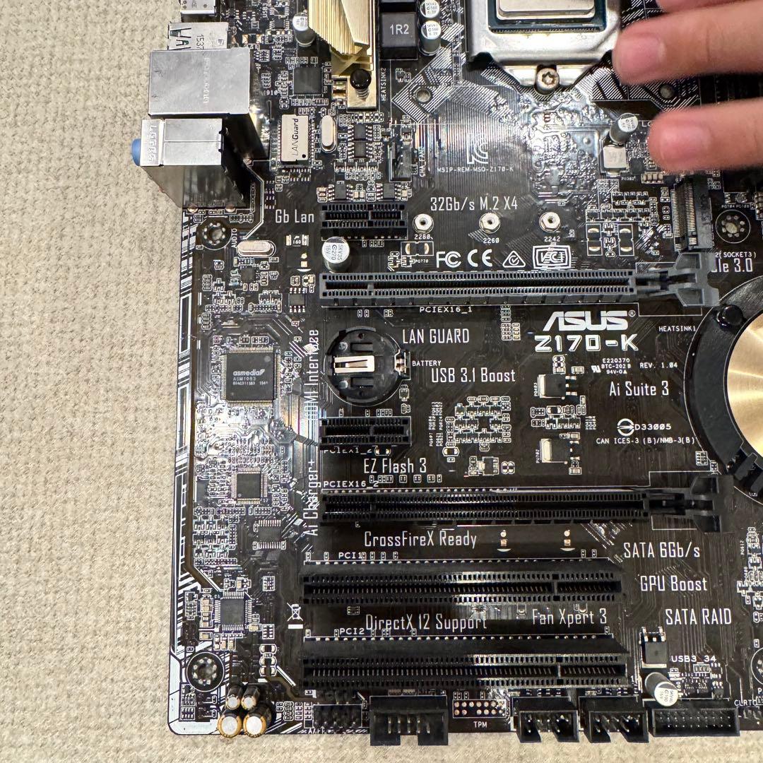 ASUS Z170-K マザーボード Intel i7対応