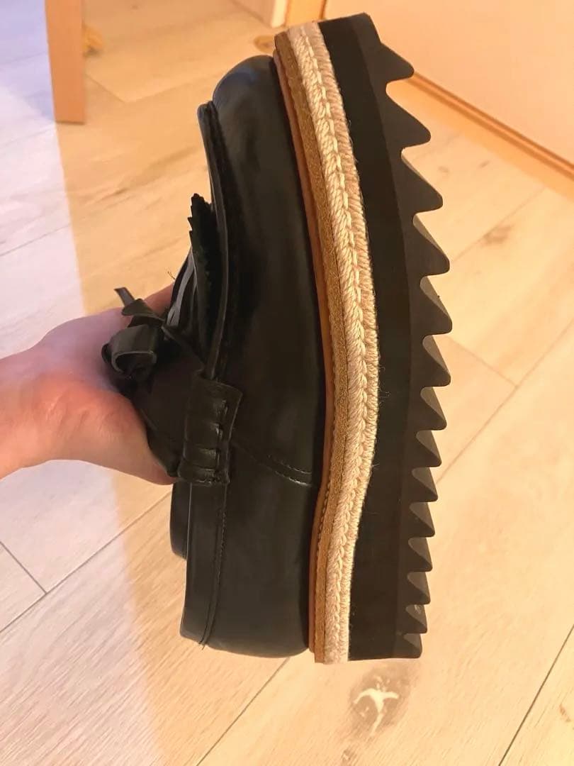 Y's KAYO NAKAMURA ブラックレザー ローファー ヨウジヤマモト