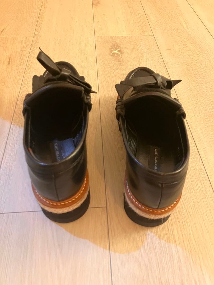 Y's KAYO NAKAMURA ブラックレザー ローファー ヨウジヤマモト