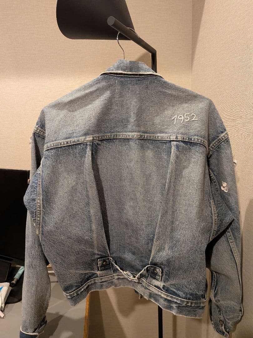 【完売品】ヌキテパSequins Embroidery Denim Jacket