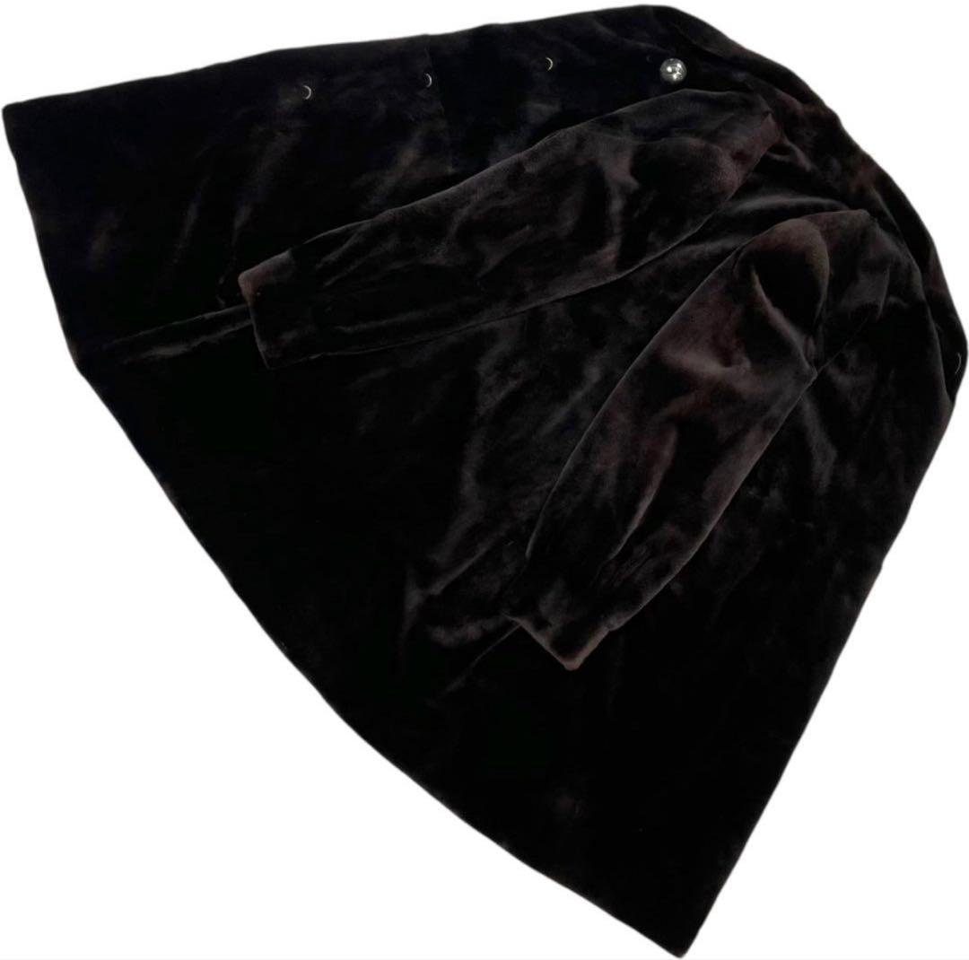 週末セール！未使用品サガフォックス銀タグシェアードミンクコート ブラウン