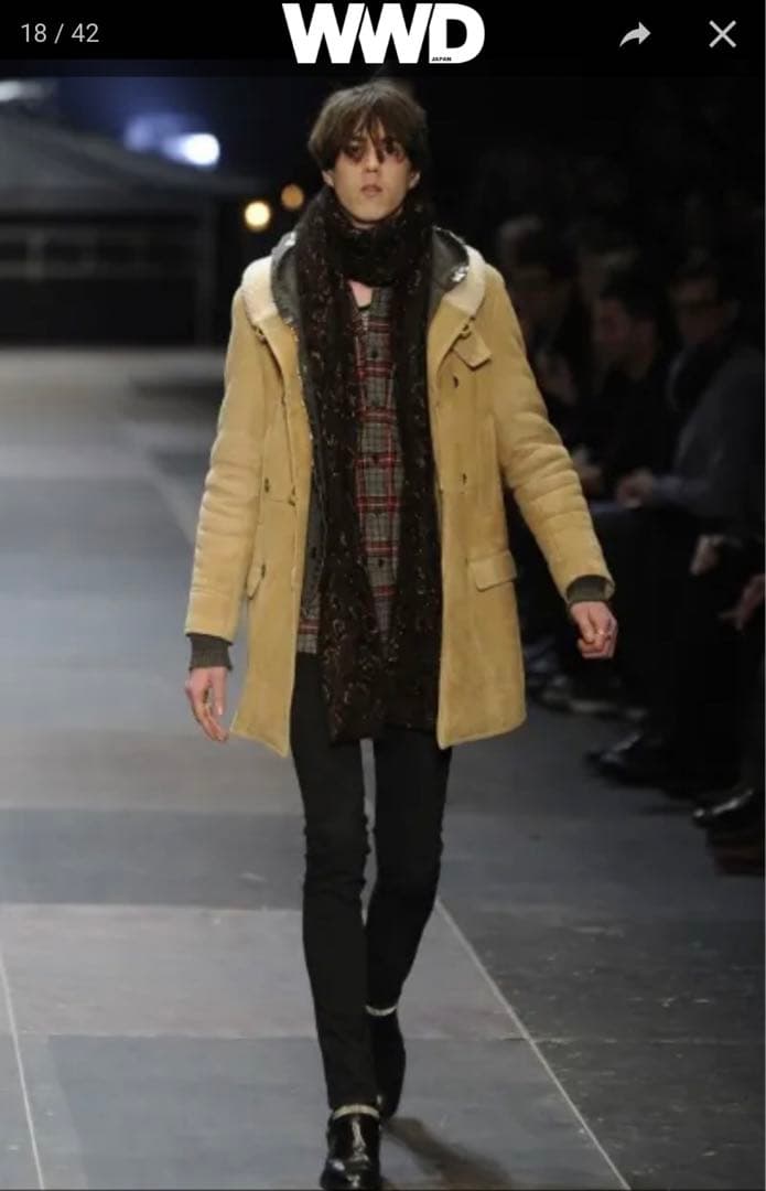 SAINT LAURENT アニマル柄ストール