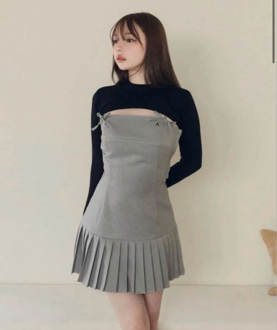 ワンピース Karen knit set mini dress andmary