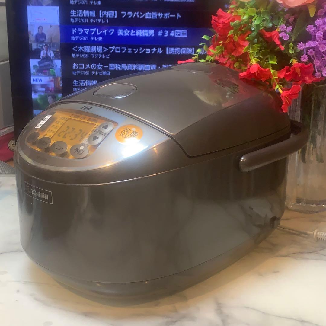 美品■象印 IH 10合 IH式 極め炊き ブラウン NP-V N18■炊飯確認