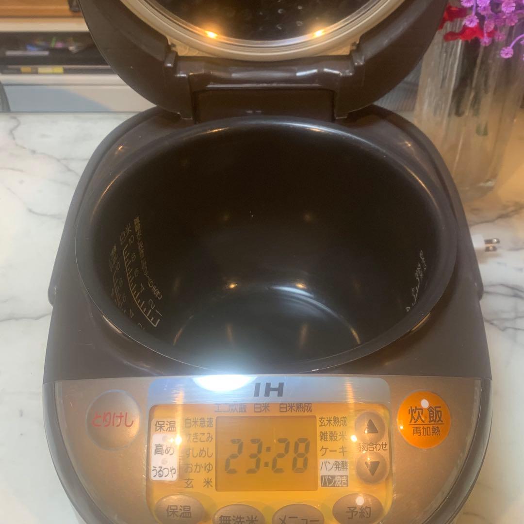 美品■象印 IH 10合 IH式 極め炊き ブラウン NP-V N18■炊飯確認