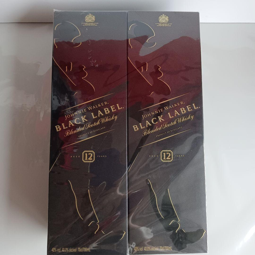 ジョニーウォーカー ブラックラベル 12年 700ml 2本セット