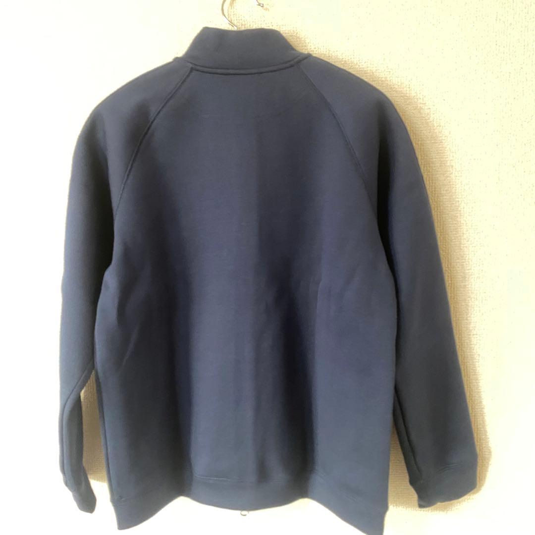 BRIEFING フルジップジャケット ネイビー 袖BRIEFINGロゴ入り