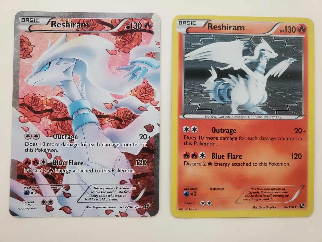 ポケモンカード レシラム RC22/RC25　（英語版 ）おまけカード付