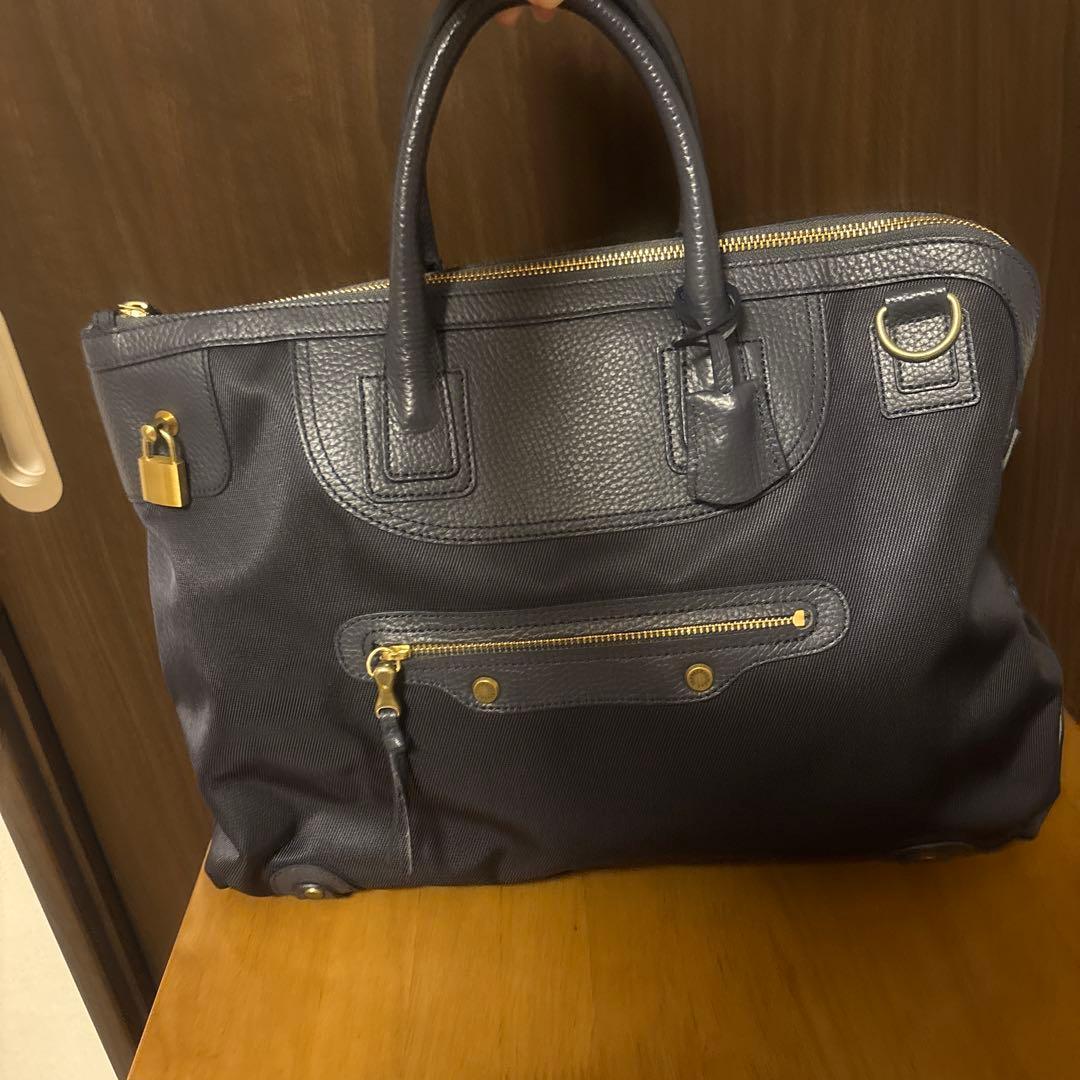 TOFF AND LOADSTONE ビジネスバッグ ネイビー