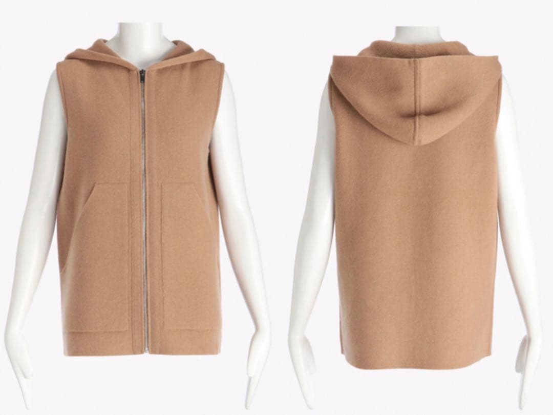 Theory 22AW 完売 LANA CASH ジップアップニットベスト